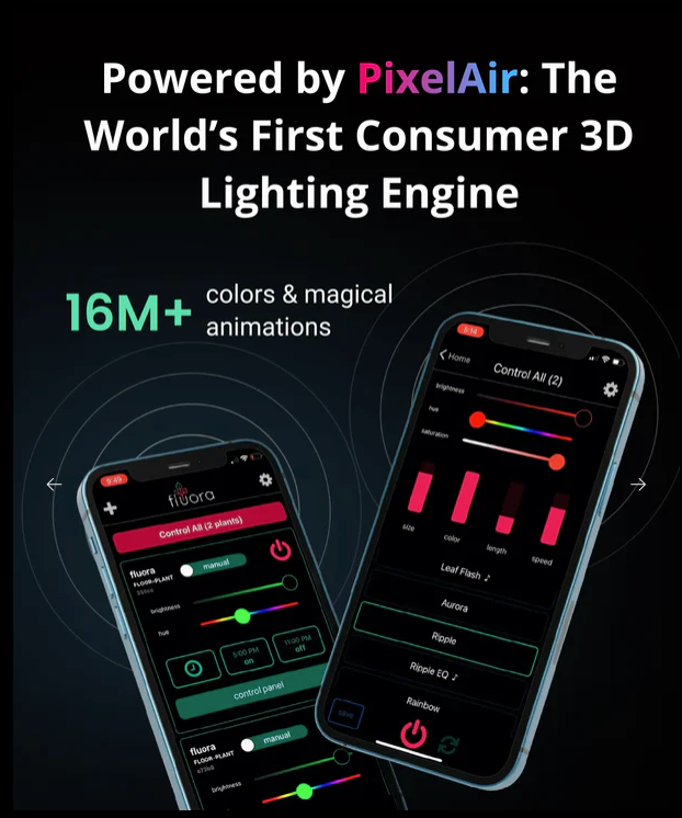 Glow leaf RGB ambient lighting